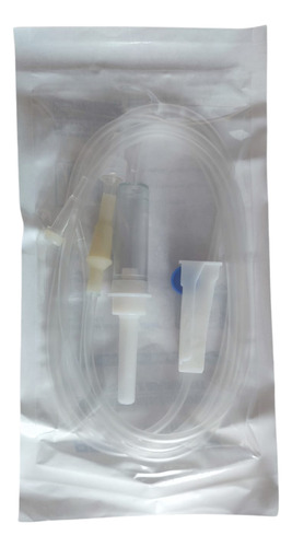 Equipo De Infusión Macrogoteo Con Válvula X 10 Unidades