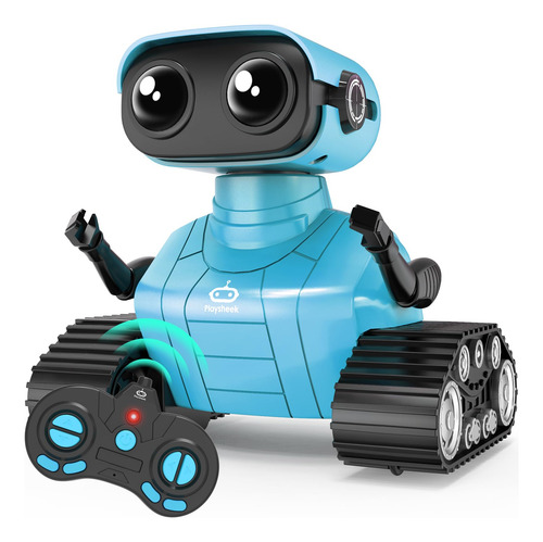 Robot De Control Remoto Robot Toys Modelo Emo Azul 3 Años Personaje Color