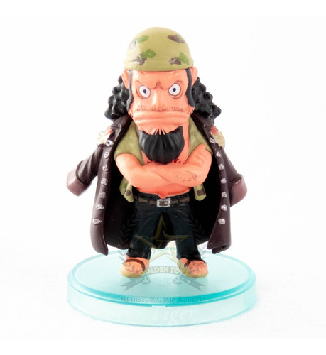 One Piece Figure Chibi Base Verde Fisher Tiger  Golden Toys