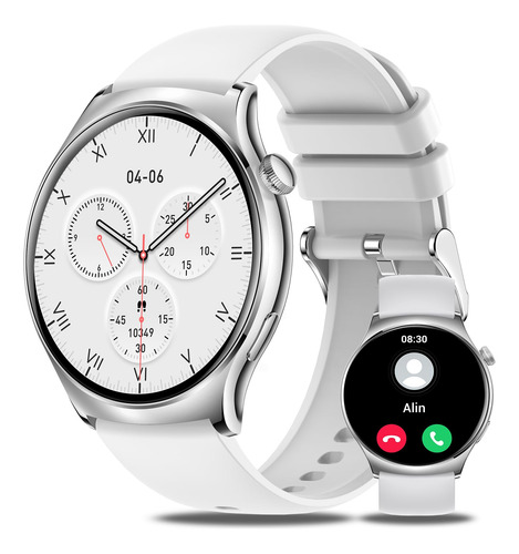Reloj Inteligente Para Hombres Y Mujeres, Relojes Inteligentes Amoled De 1.4 Pulgadas Con Llamada Bluetooth, Seguimiento De Fitness Con Monitor De Sue