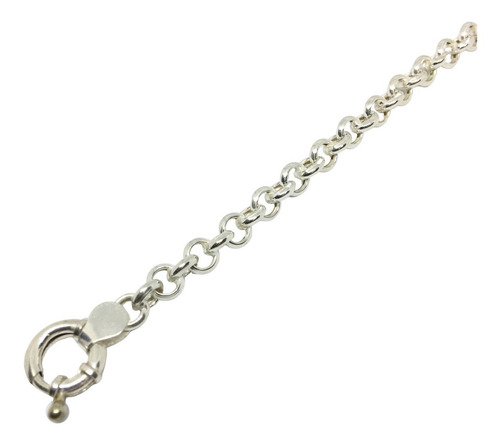 Pulsera Rolo Plata 925 6 Mm Sellada Con Garantía Escrita