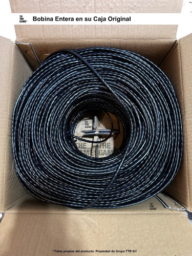 Imagen 2 de 7 de Bobina Cable Red Utp Cat5e Exterior Rollo Vaina Caja 305mts