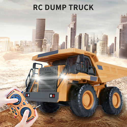[ Juguete De Construcción Dump Truck 1/24 De 9 Canales Con