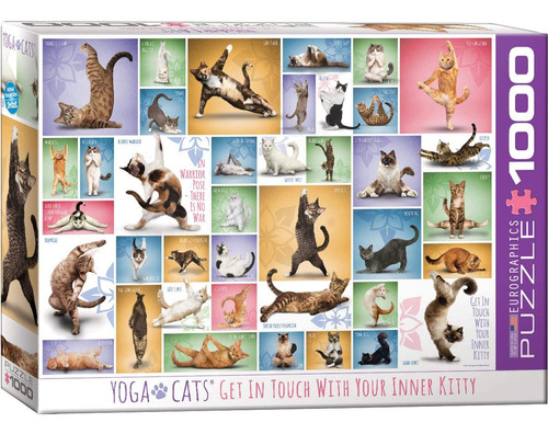 Eurographics Yoga Gatos Rompecabezas De 1000 Piezas