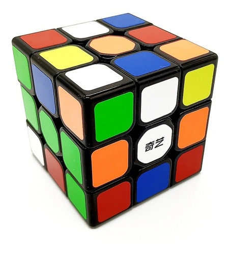 Cubo Rubik 3x3 Qiyi Original Base Negra Giro Rapido Y Suave