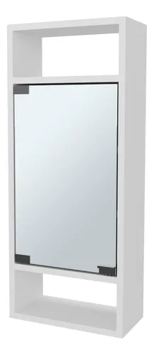 Gabinete De Baño Con Espejo Uros 71x30x15 Rta Blanco
