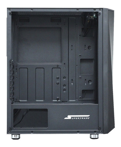 Gabinete Gamer Superframe Flow Rgb Vidro Temperado Com 3 Fan