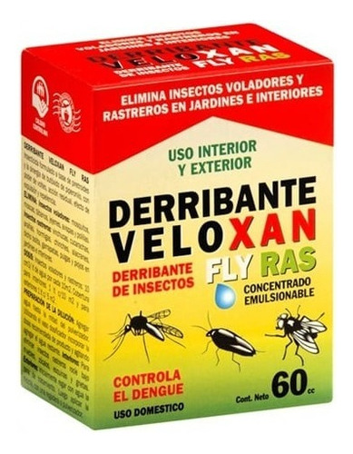 Derribante Veloxan Insectos Voladores Glacoxan 60cc X 5u