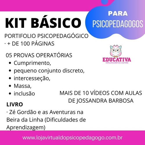 Imagem 3 de 5 de Kit Básico -psicopedagógico