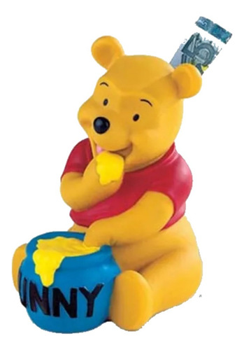 Alcancia Winnie De Pooh Sentado Con Miel Bullyland Con Llave Color Winnie The Pooh