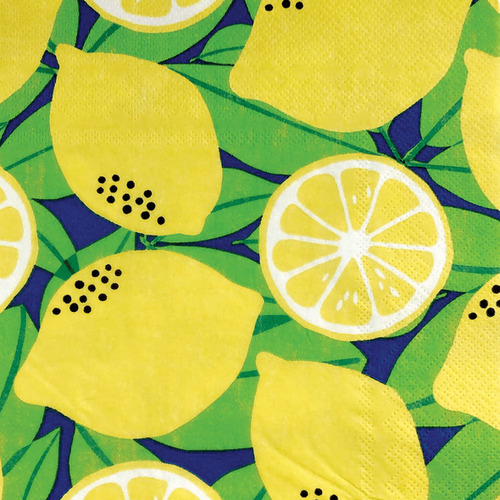 10 Guardanapo De Papel Para Decoupagem Limão Siciliano