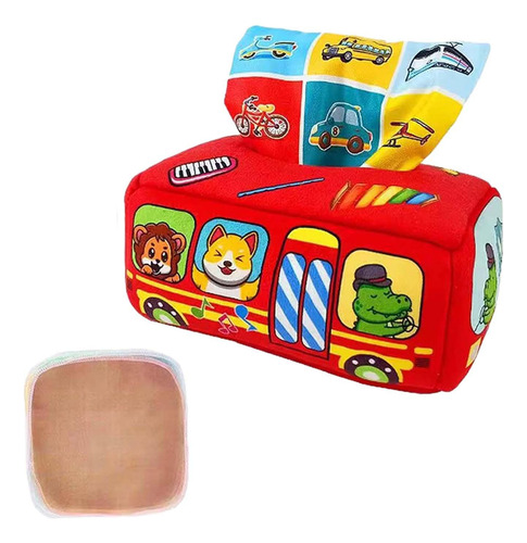 Caja De Pañuelos Divertida Para Bebé, Juguetes 9 Pañuelos