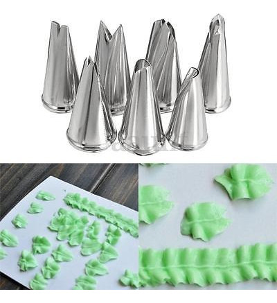 7 Unids Hoja De Acero Ruso Cake Icing Tubería Boquillas Cons