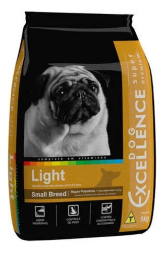 Ração Super Premiun Dog Excellence Light Small Breed 1kg