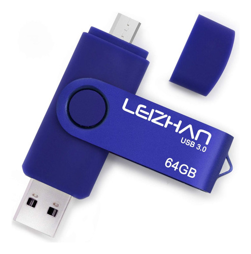 Unidad Flash Usb 3.0 Otg, Memoria Micro Usb Leizhan De 64 Gb