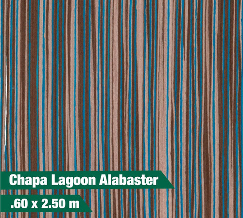 Chapa De Madera Lagoon Alabaster En 1mm De 0.60m X 2.50m