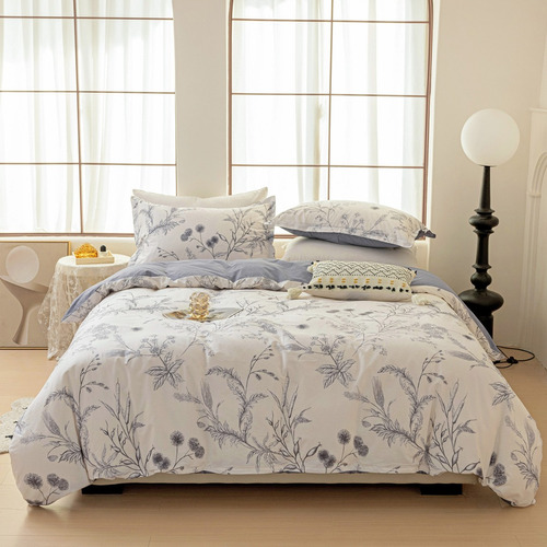 Duvet Real 100 % Algodón Print Naturaleza Extradoble