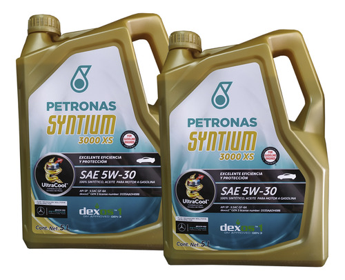 Aceite Sintetico Petronas Syntium 3000 Xs 5w-30 10l