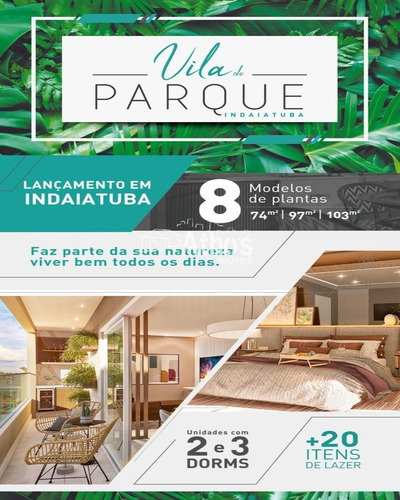 Imagem 3 de 9 de Apto - Lançamento - 3dormts.(1 Suíte), Wc. Social, Sala Com Varanda Gourmet, Cozinha, A.s., 2 Vagas De Garagem Cobertas, Área De Lazer, Lago, Bosque E Elevador Panoramico. - Ap01750 - 69819737