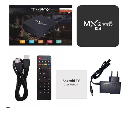 Tvbox Mxq Pro 5g 4k Smart Tv 5g 4k Android 9.0 4g 32g Con Control