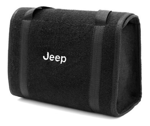 Bolsa Ferramentas Carpete Preto Logo  Jeep Bordado