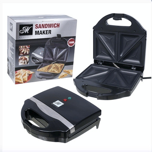 Sandwichera Antiaherente Corta Sella 750w Mercury 