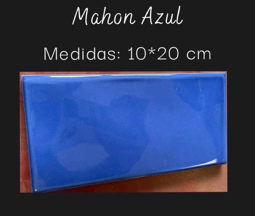 Disu Cerámica Española Para Piscina Mahon Azul 10x20 