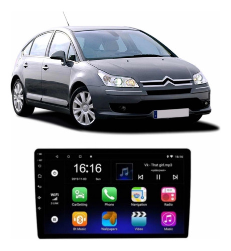 Multimedia 9 Android 12 2gb Citroen C4  Wifi Gps Cámara Rev