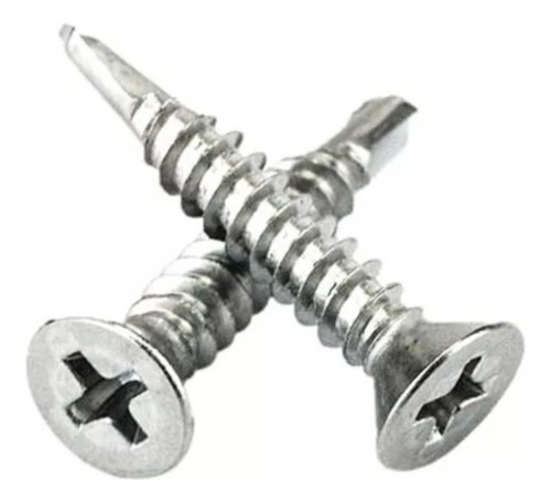Parafuso Inox 4,2 X 25mm Cabeça Chata Brocante - 500 Pçs