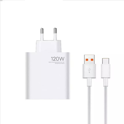 Cargador Xiaomi 120w Turbo + Cable Tipo C  6a