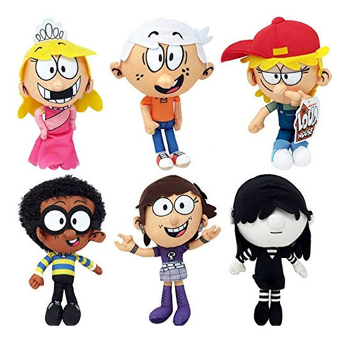 The Loud House - Juego De 6 Felpas, Diseño De Lincoln, Lola,