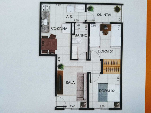 Imagem 8 de 13 de Ótimo Apto Com 2 Dorms, 1 Vaga, Oportunidade Única....