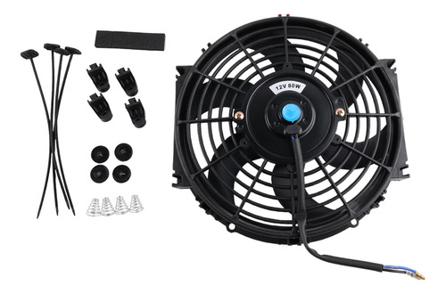 Pieza Del Ventilador Del Radiador De 10 Pulgadas 12v80w
