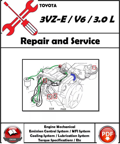 Diagrama Electrico Toyota 3vz-e Motor V6(3.0 L)