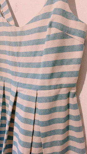 Vestido Rayas Corte A La Cintura Lulu Martins