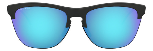 Gafas de sol Oakley Sol Frogskins Lite Standard con marco de o matter color matte black, lente sapphire de plutonite prizm, varilla transparent de o matter - OO9374
