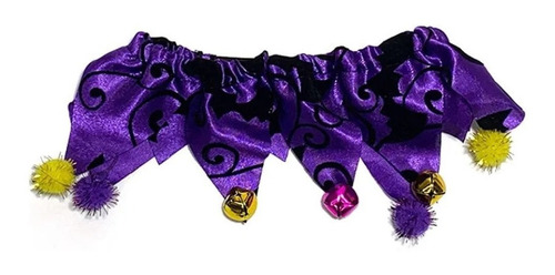 Collar Disfraz Halloween Perro Razas Pequeñas 26cms - Morado