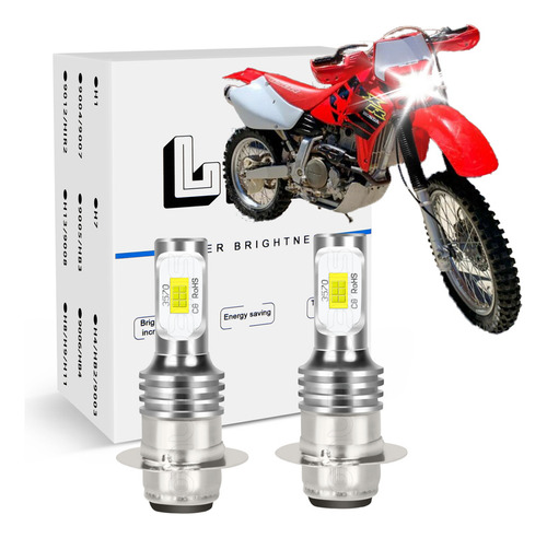 6000k Blanco Bombilla De Faro Led Para Honda Xr600r Xr650r