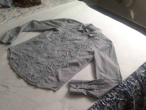 Armani Exchange Camisa Casual Para Caballero  S  Rayada