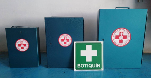 Botiquín De Emergencia Primeros Auxilios Mediano Color Azul