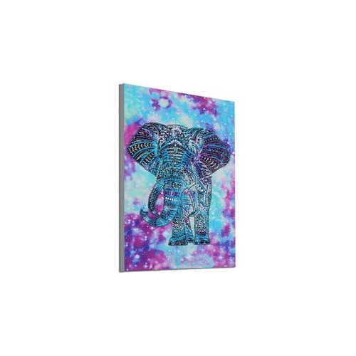  Kit Pintura Arte Diamante Elefante De Colores Dm-36 Educar 