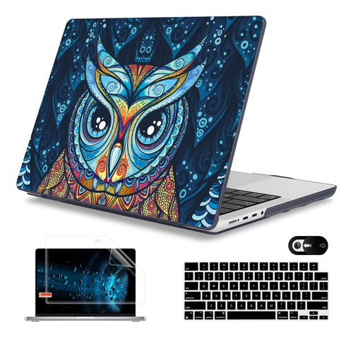 Funda Rígida Mektron Para Macbook Pro 16  2485 Owl