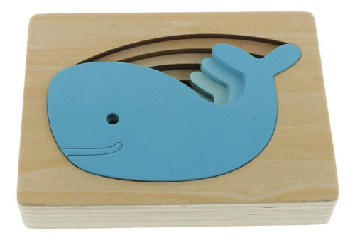 Rompecabezas De Madera Para Niños Multicolor