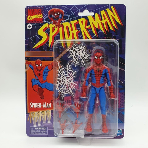 Muñeco Figura Amazing Spider-man Retro Hasbro Marvel Comics