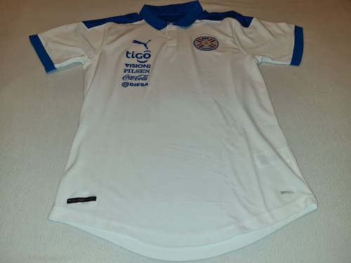 Paraguay Seleccion Camisa Polo De Viaje Futbol Usada