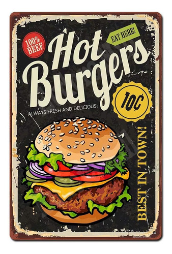 Eudora Mill Letrero De Hot Burgers Bestpulgadatown Burgers 