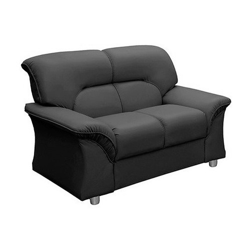 Sillón Sofá LG Amoblamientos 2 Cuerpos Símil Cuero Negro
