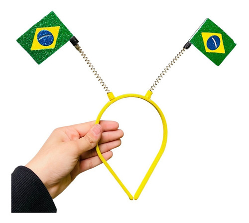 03 Arquinho Copa Do Mundo Futebol Torcida Bandeira Brasil