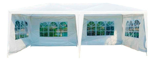 Toldo 3mx6m Reforzado Con Ventanas Eventos Incluido Color Blanco