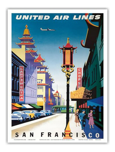 San Francisco, Estados Unidos China Town United Air Lines - 